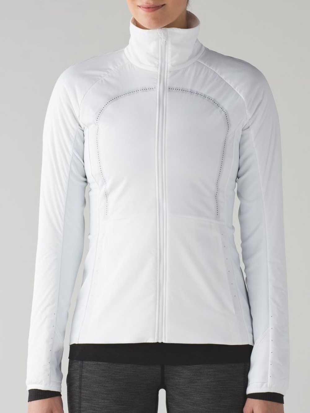Lululemon Run For Cold Jacket White Size 12 PrimaLoft